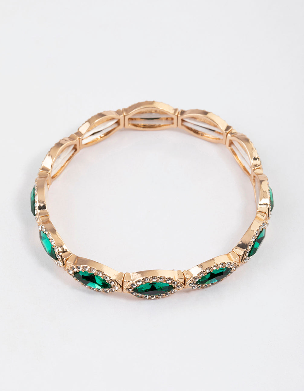 Marquise & Rubber Stretch Bracelet